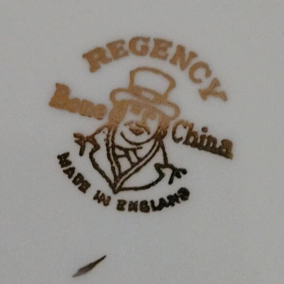 beautiful gold rimmed horse cup and saucer tea set regency bone china England - Picture 5 of 6